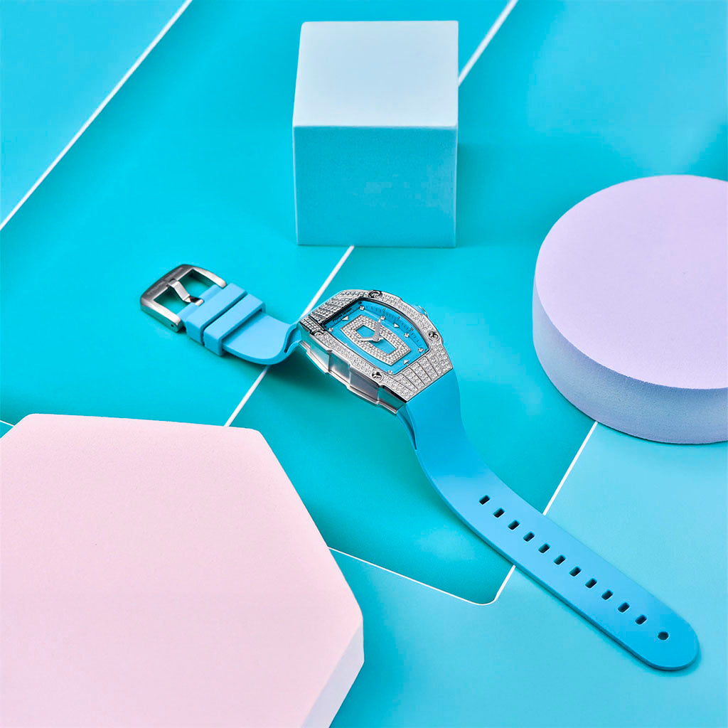 Relógio Feminino Pagani Design Marigold Blue Silver