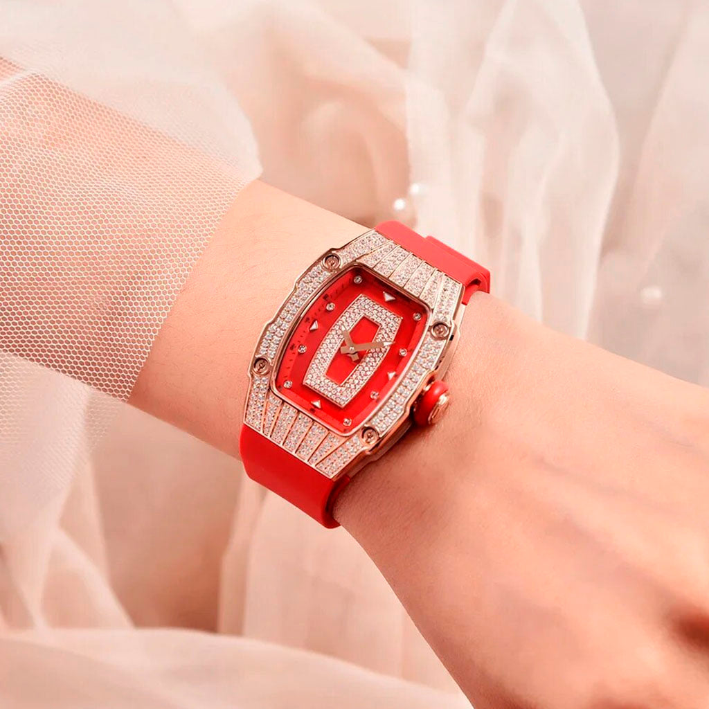 Relógio Feminino Pagani Design Marigold Red Gold