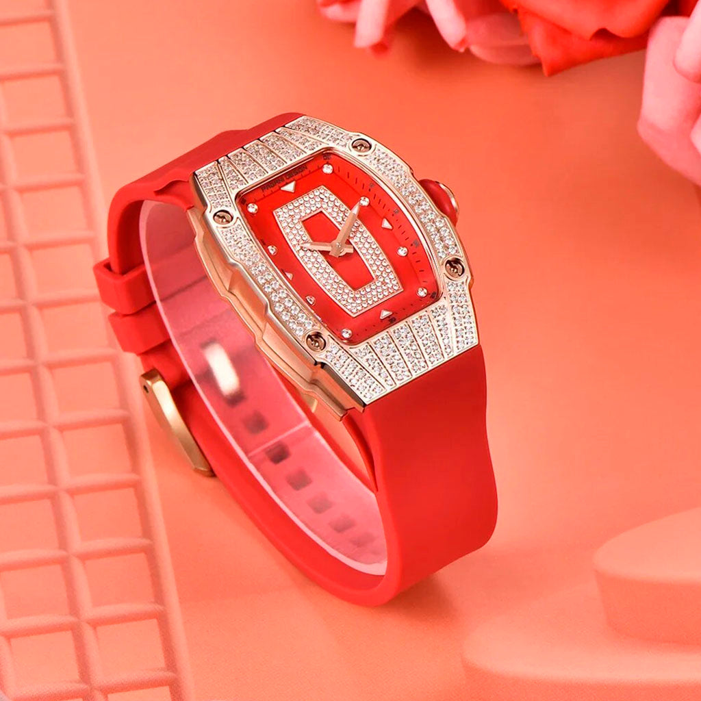 Relógio Feminino Pagani Design Marigold Red Gold