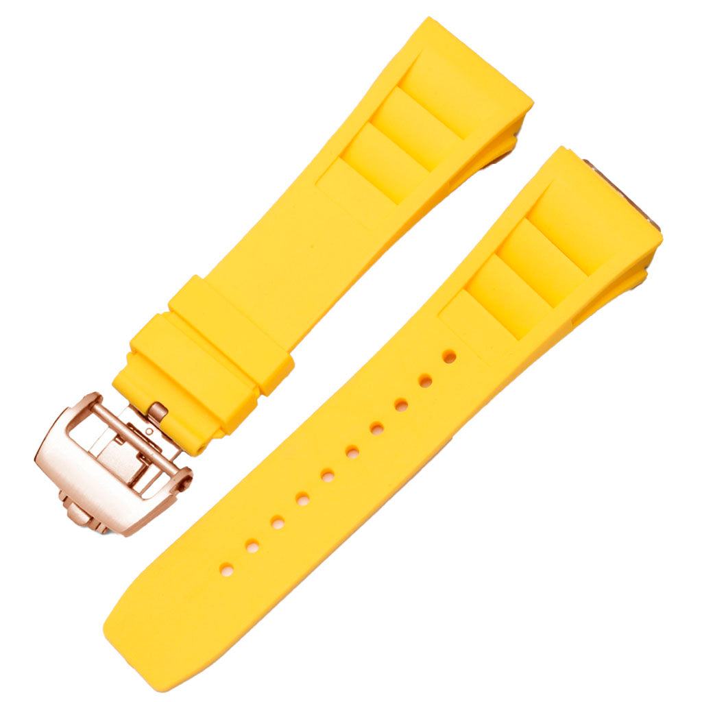 Pulseira Amarela Borracha compatível com Pagani Design Birmingham