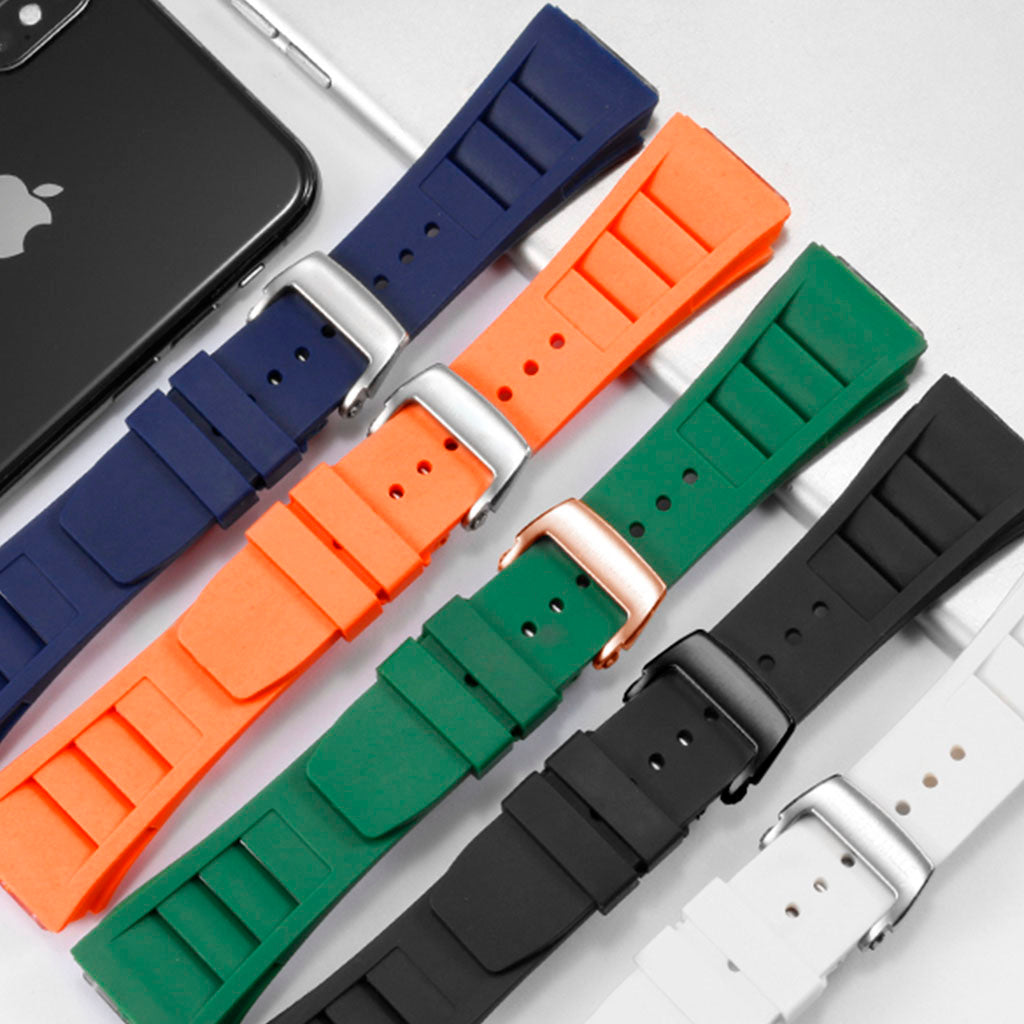 Pulseira Laranja Borracha compatível com Pagani Design Birmingham