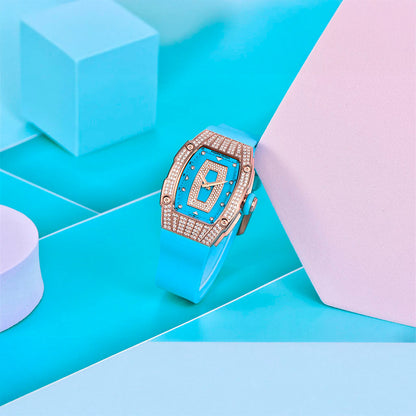 Relógio Feminino Pagani Design Marigold Blue Gold