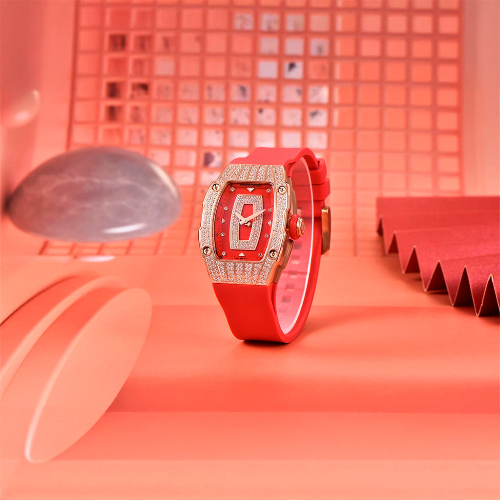 Relógio Feminino Pagani Design Marigold Red Gold