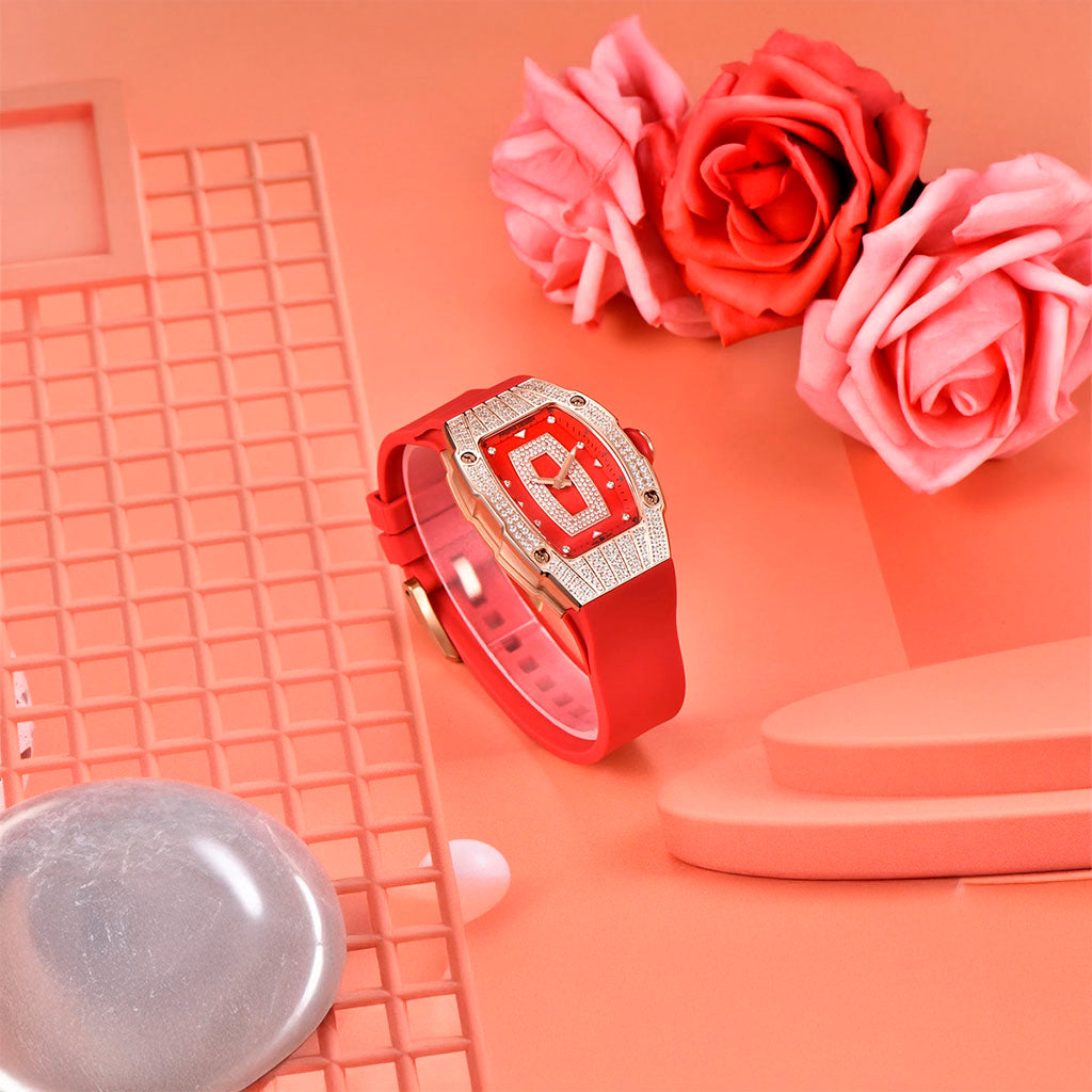 Relógio Feminino Pagani Design Marigold Red Gold