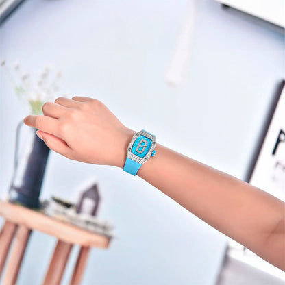 Relógio Feminino Pagani Design Marigold Blue Silver