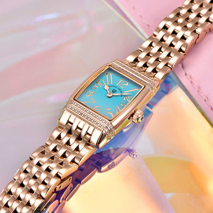 Relógio Feminino Pagani Design Sunflower Gold Blue