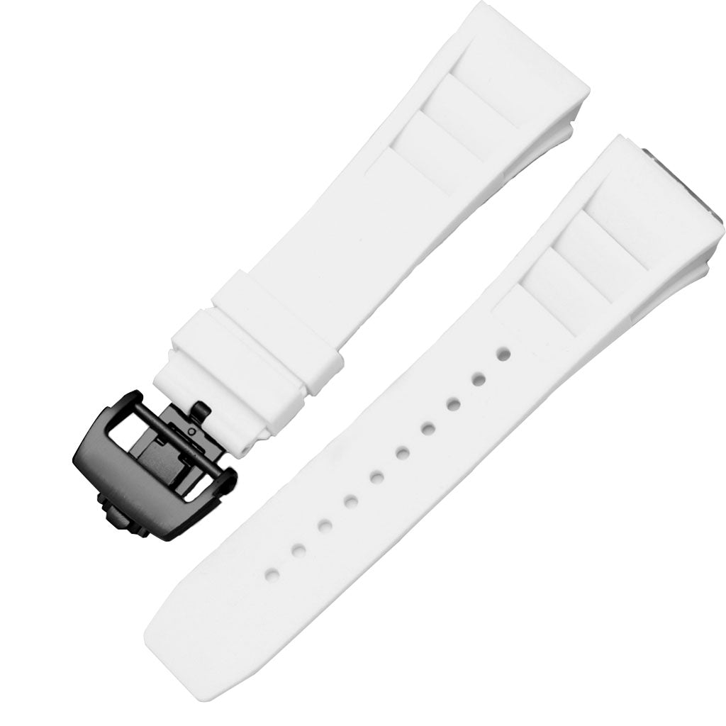 Pulseira Branca Borracha compatível com Pagani Design Birmingham