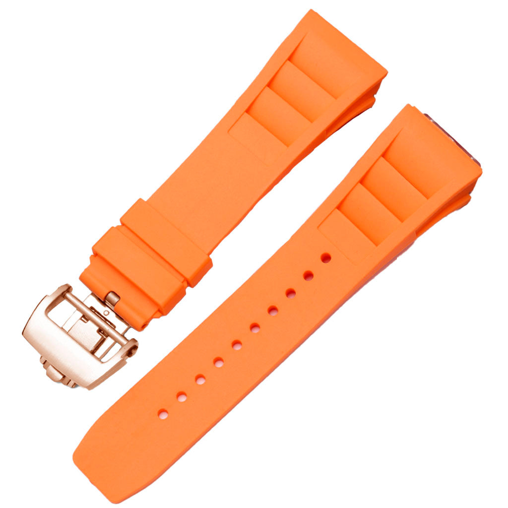 Pulseira Laranja Borracha compatível com Pagani Design Birmingham