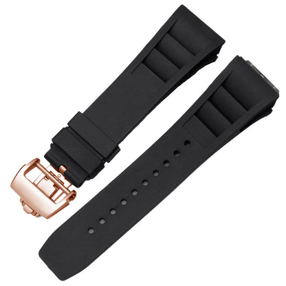 Pulseira Preta Borracha compatível com Pagani Design Birmingham