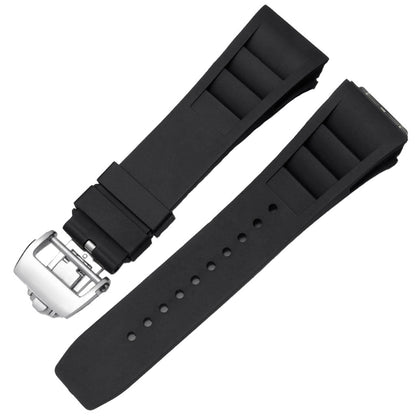 Pulseira Preta Borracha compatível com Pagani Design Birmingham